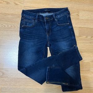 Zipper leg skinny Jean